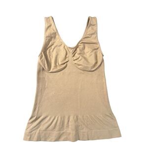 Jonathan Martin Seamless Shapewear Body Smoother Cami Top Beige No Wire